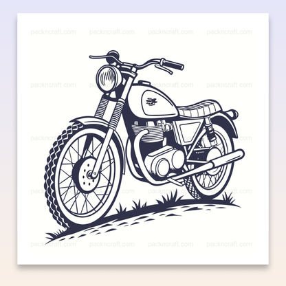 Illustration rétro de Scrambler 1960s en SVG