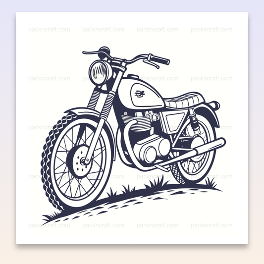 Illustration rétro de Scrambler 1960s en SVG