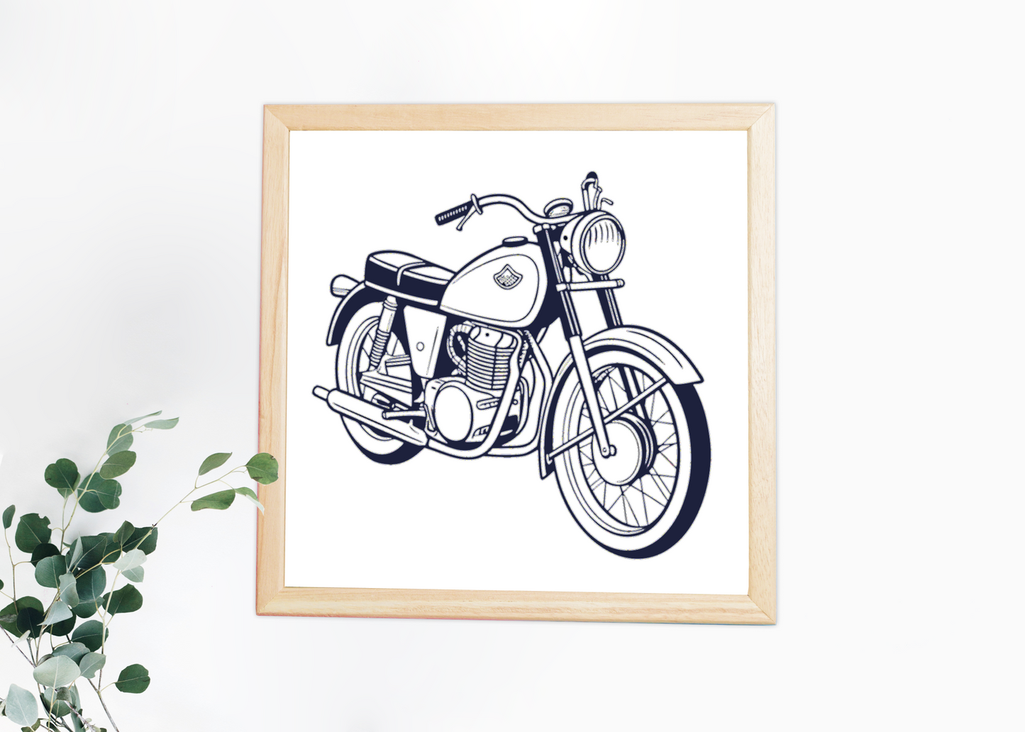 Cadre déco avec cz-175 années 60, accent vintage chic.