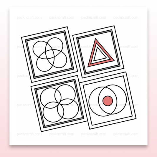 Illustration de motifs géométriques modernes en style flat pour décoration et DIY