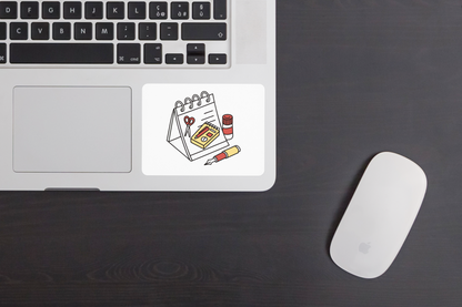 Sticker artistique avec doodle numérique, créatif et coloré pour personnalisation