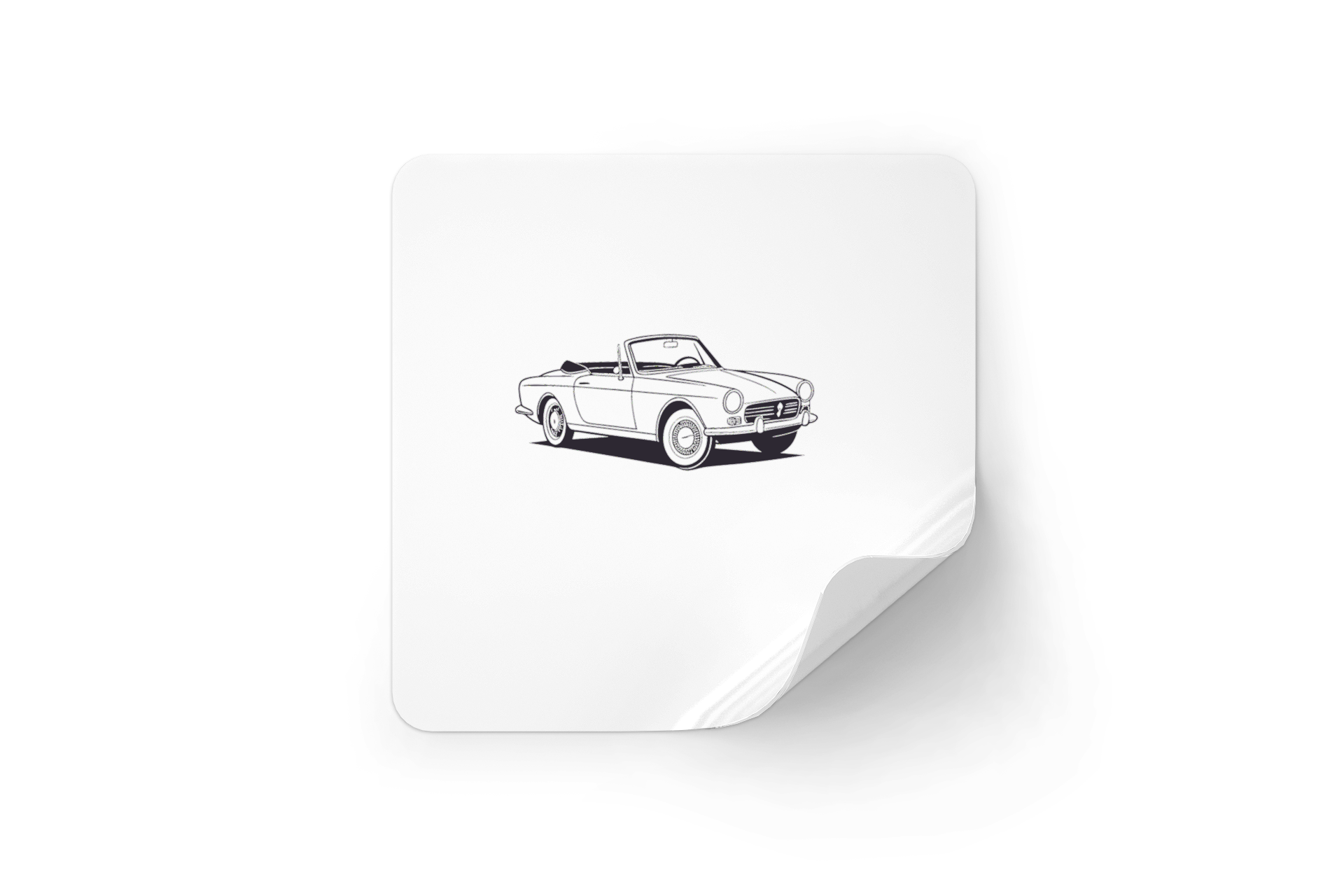 Sticker Peugeot 404 Cabriolet pour décoration.