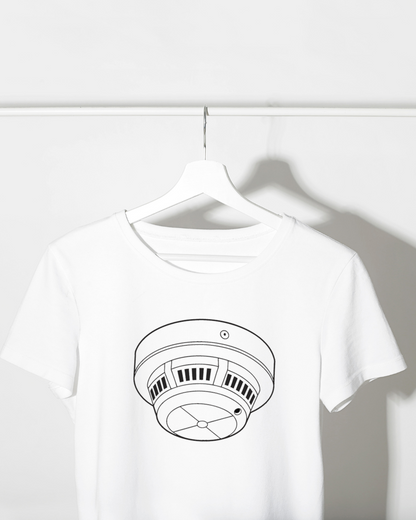 T-shirt moderne affichant une icône numérique sur la sécurité et la technologie