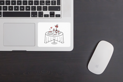 Sticker de table de mariage, parfait pour personnaliser vos objets.
