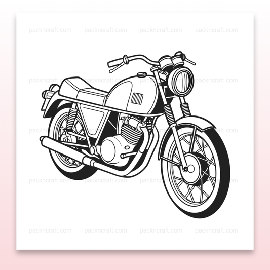 Illustration vintage Ducati 750GT 1971 pour projets créatifs