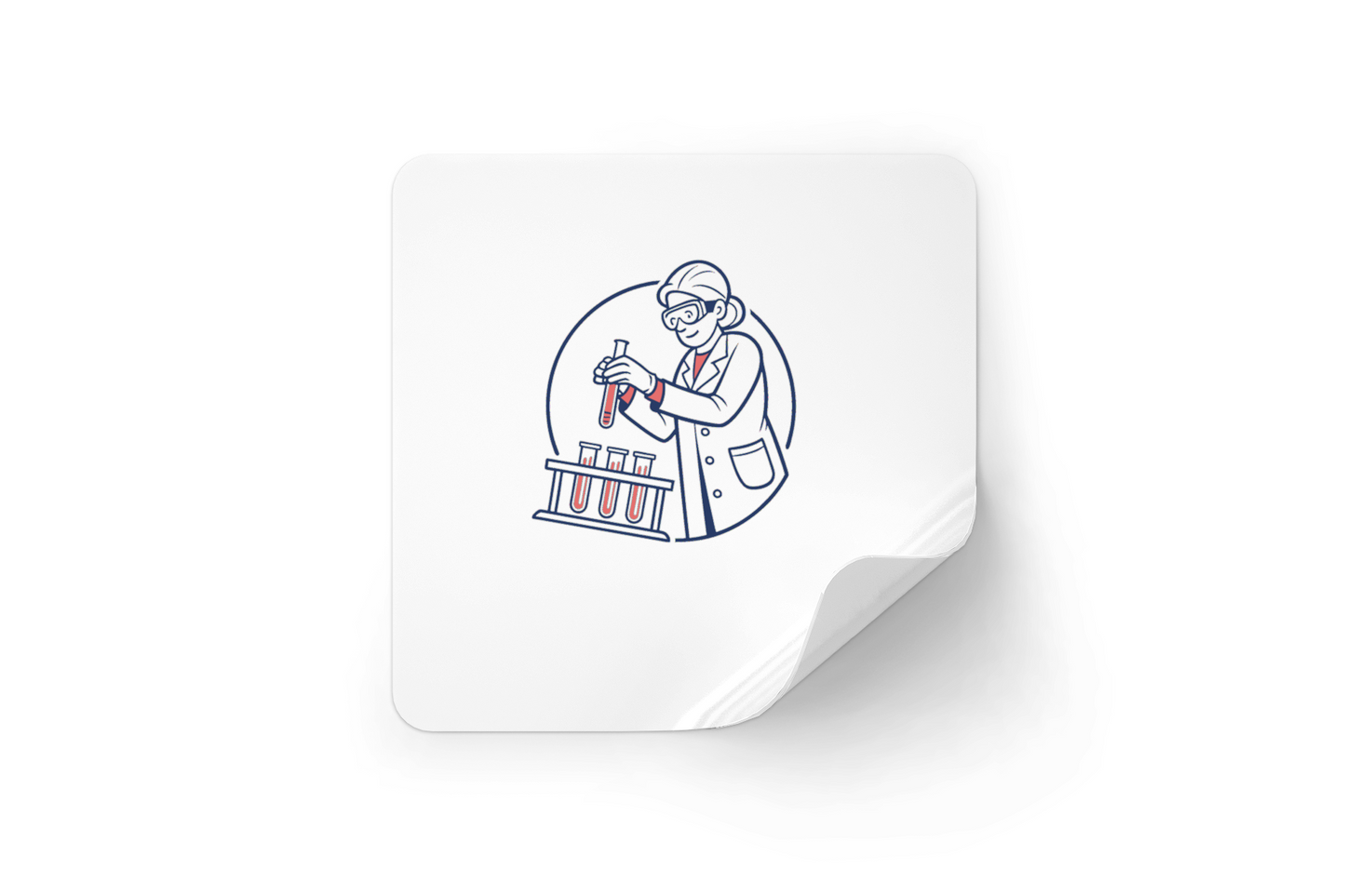 Scientifique Concentré | Style Retro SVG | Thème Expérimentation