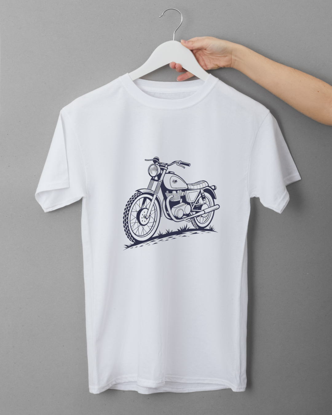 T-shirt avec motif Scrambler années 1960