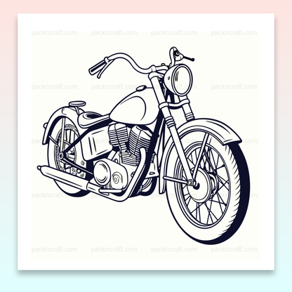 Détail de la Harley-Sportster 1957, parfait pour papeterie vintage