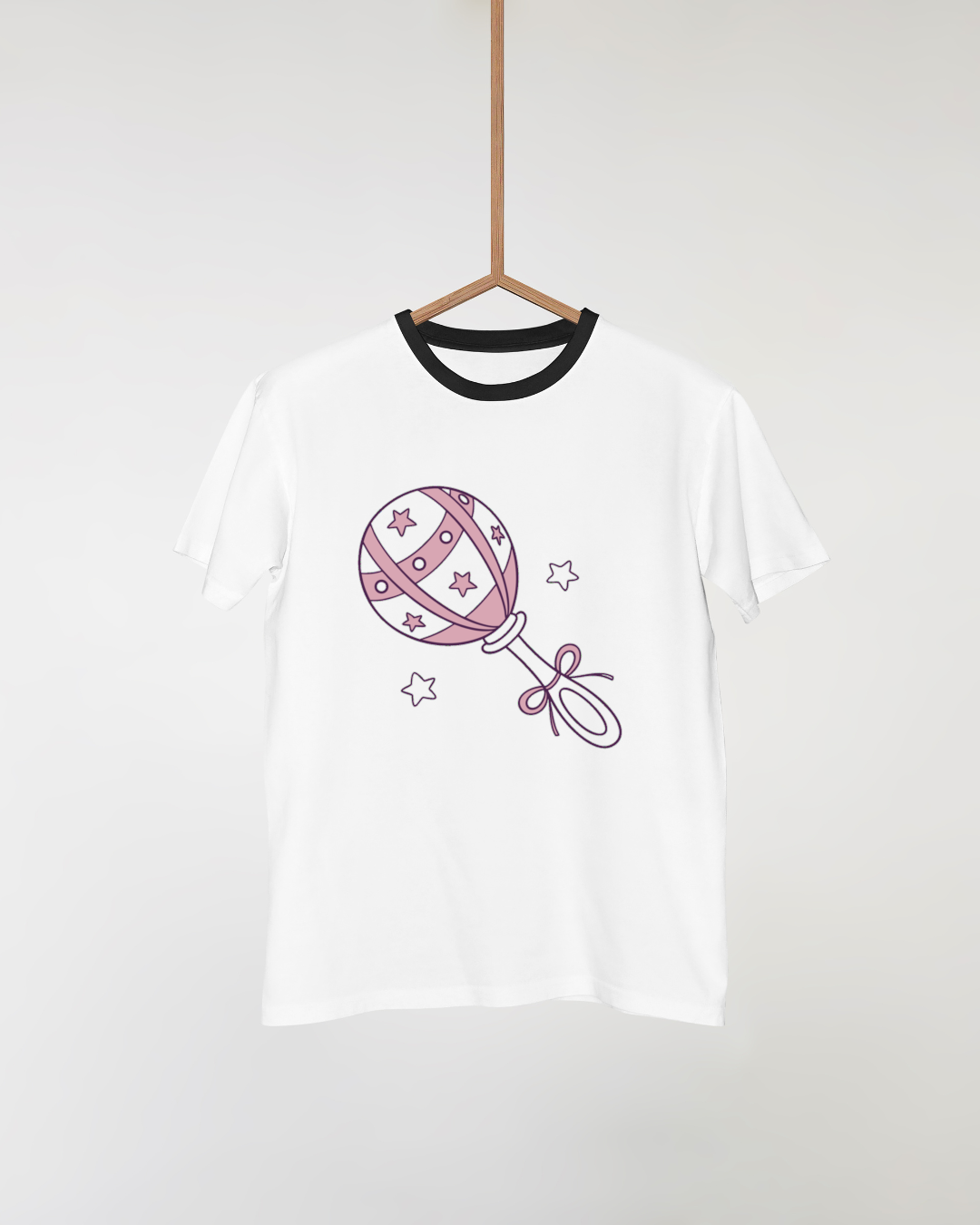 Image kawaii de hochet étoilé, parfaite pour imprimer sur t-shirts
