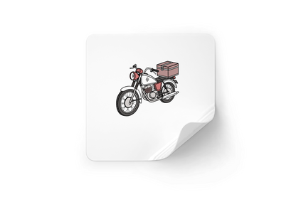 Sticker moto vintage 1960s pour personnaliser vos accessoires.