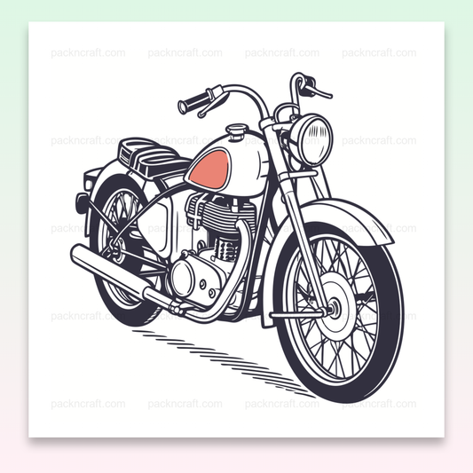 SVG vectoriel de moto classique pour DIY