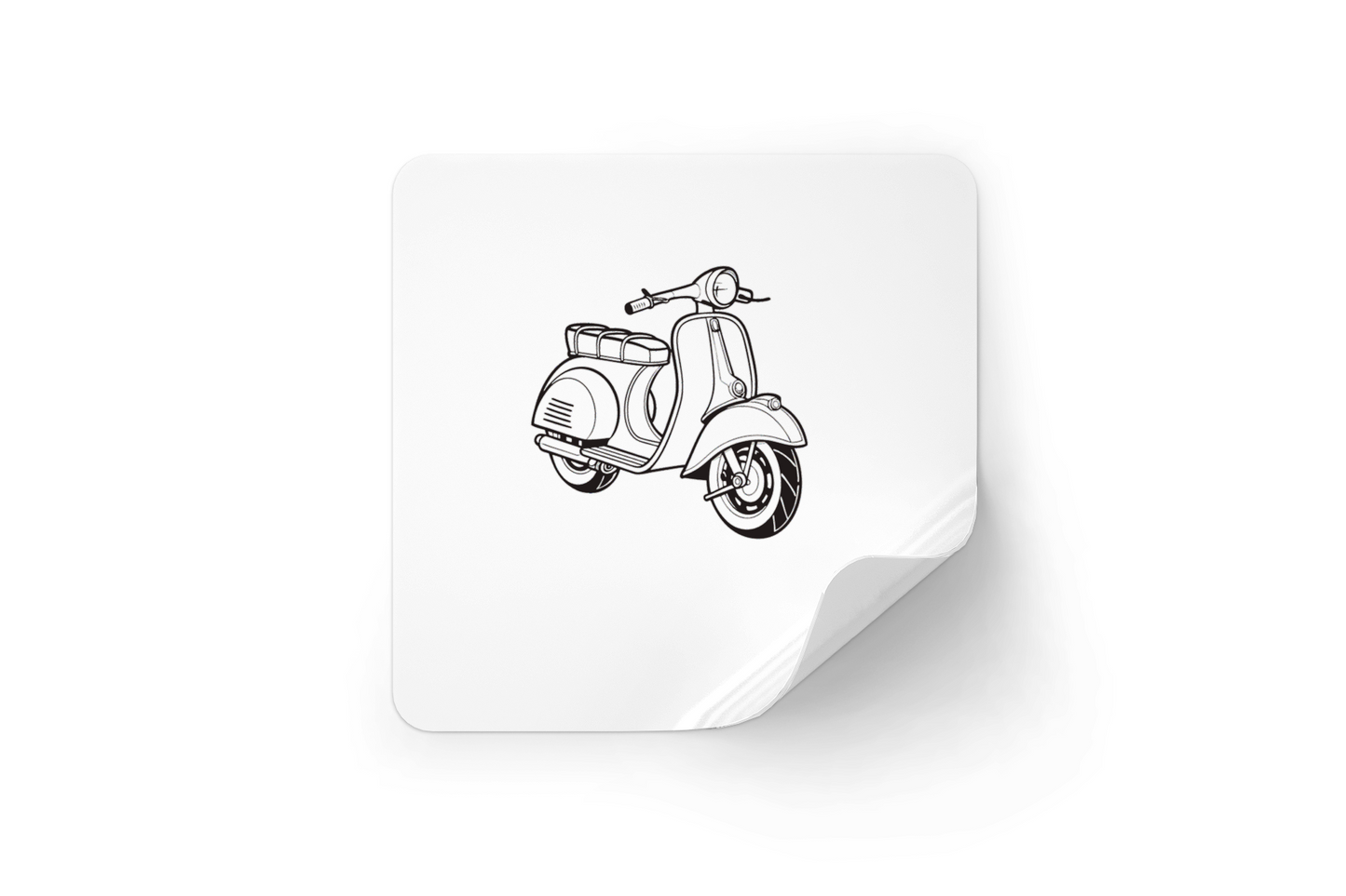 Sticker du Heinkel Tourist, idéal pour personnaliser surface lisse