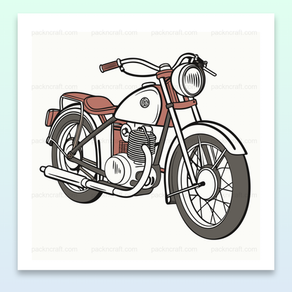 Moto NSU Max 1950s illustration vintage pour projets créatifs