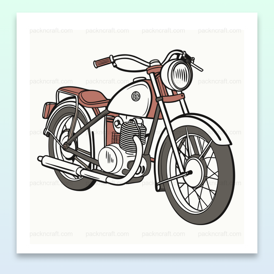 Moto NSU Max 1950s illustration vintage pour projets créatifs