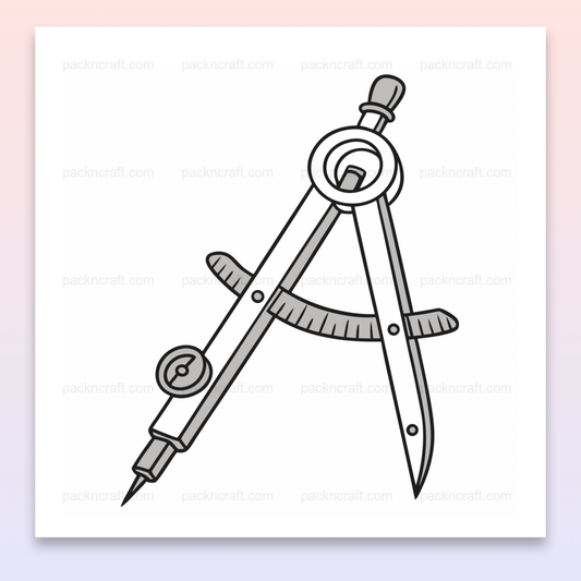 Illustration vectorielle de compas précis pour usage éducatif et créatif