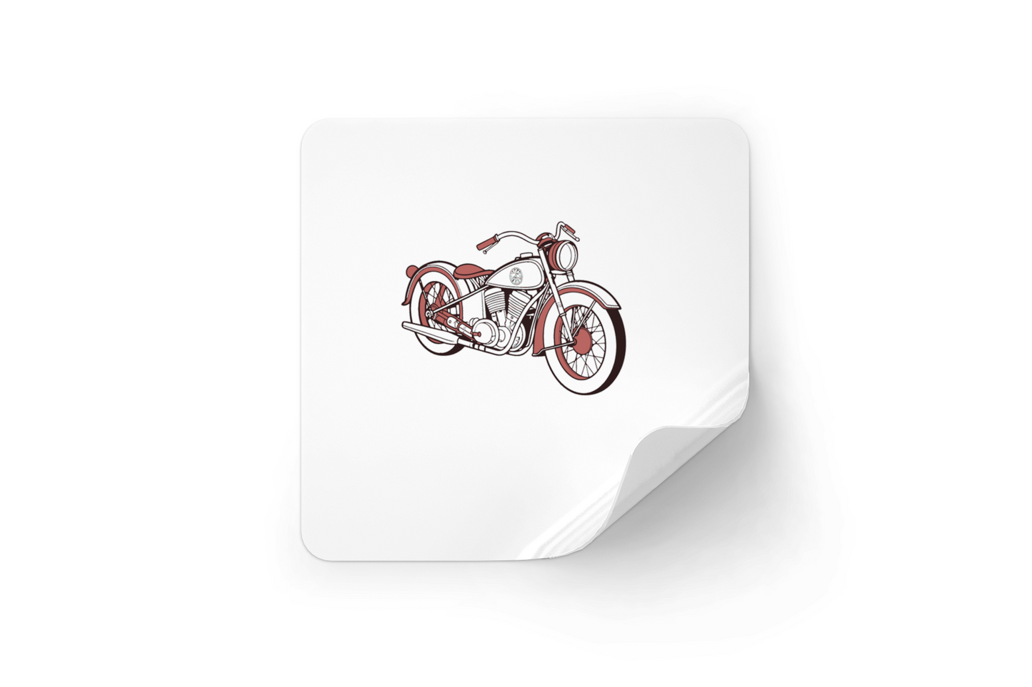 Illustration de la moto Indian Scout 1920 en fichier SVG, format sticker.