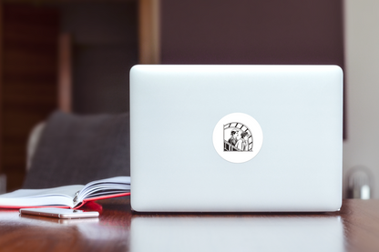 Stickers sur le thème du cinéma muet, idéals pour personnaliser votre papeterie.