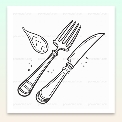 Illustration de couverts élégants en style doodle pour projets créatifs