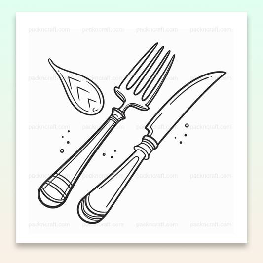 Illustration de couverts élégants en style doodle pour projets créatifs