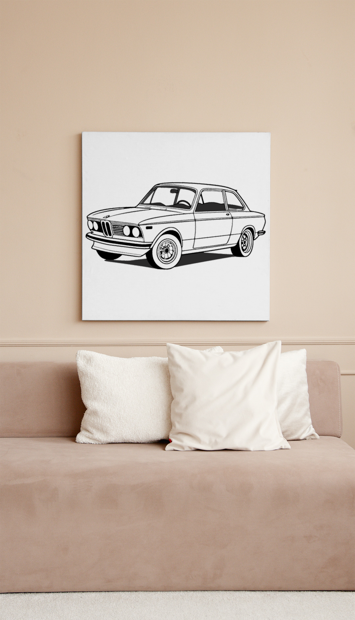 BMW 2002 Vintage | Style Rétro | Fichier Numérique