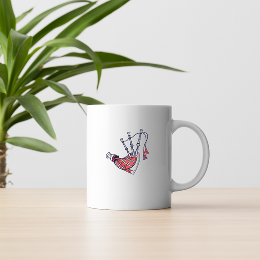 Mug festif avec illustration d'une scène de musique numérique joyeuse