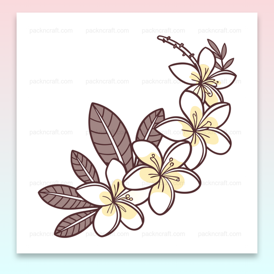 Illustration de fleurs tropicales élégantes pour décor estival