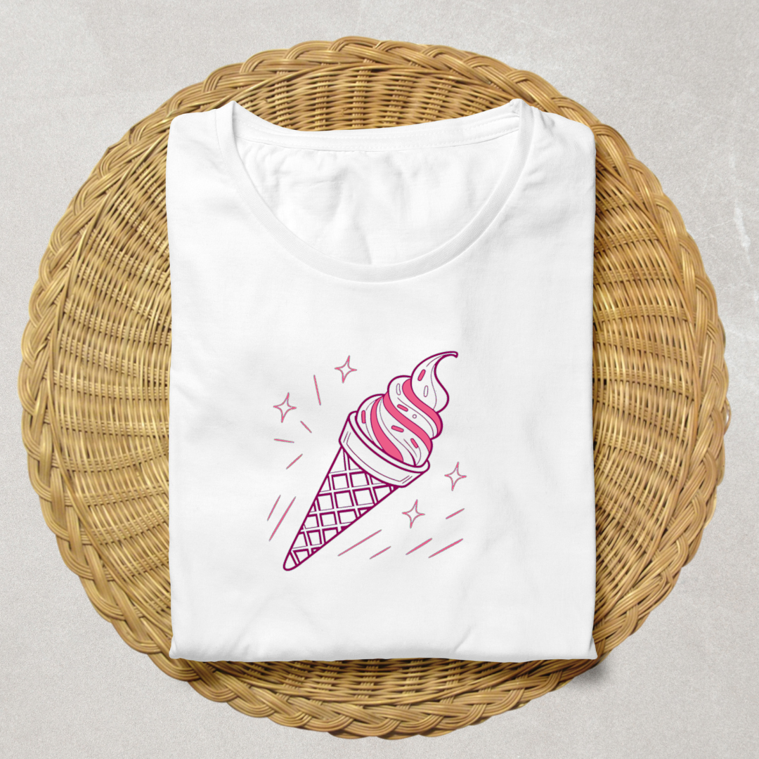 Illustration rétro sur t-shirt, mode et style vintage.