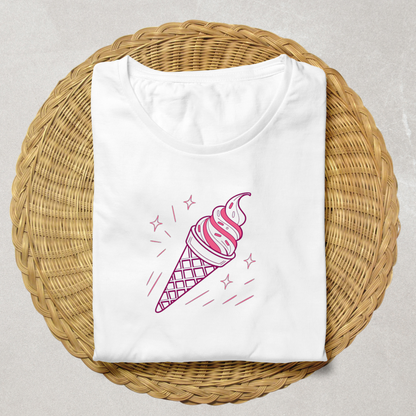 Illustration rétro sur t-shirt, mode et style vintage.