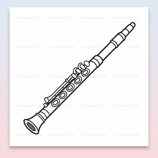 Illustration vectorielle claire de clarinette pour projets musicaux et créatifs