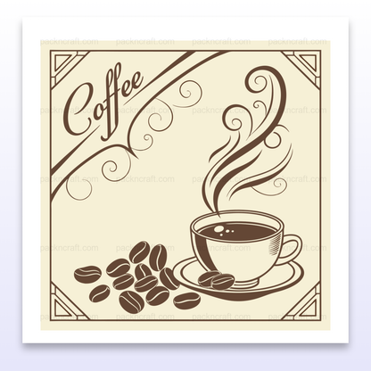 Design rétro de café idéal pour affiches et décoration vintage