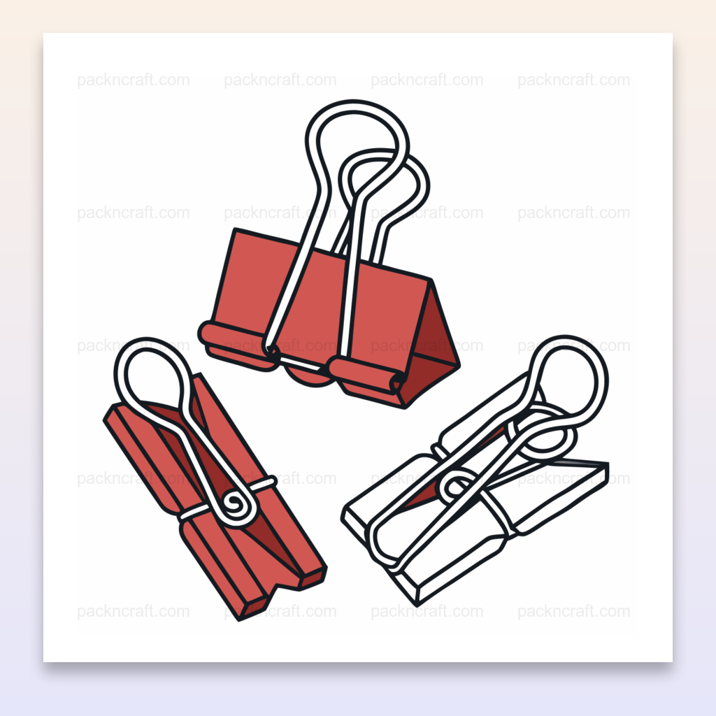 Illustration de pinces à dessin au style doodle pour projets créatifs