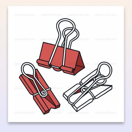 Illustration de pinces à dessin au style doodle pour projets créatifs