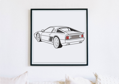 Voiture Élan Rapide | Style Vintage SVG | Thème Classique