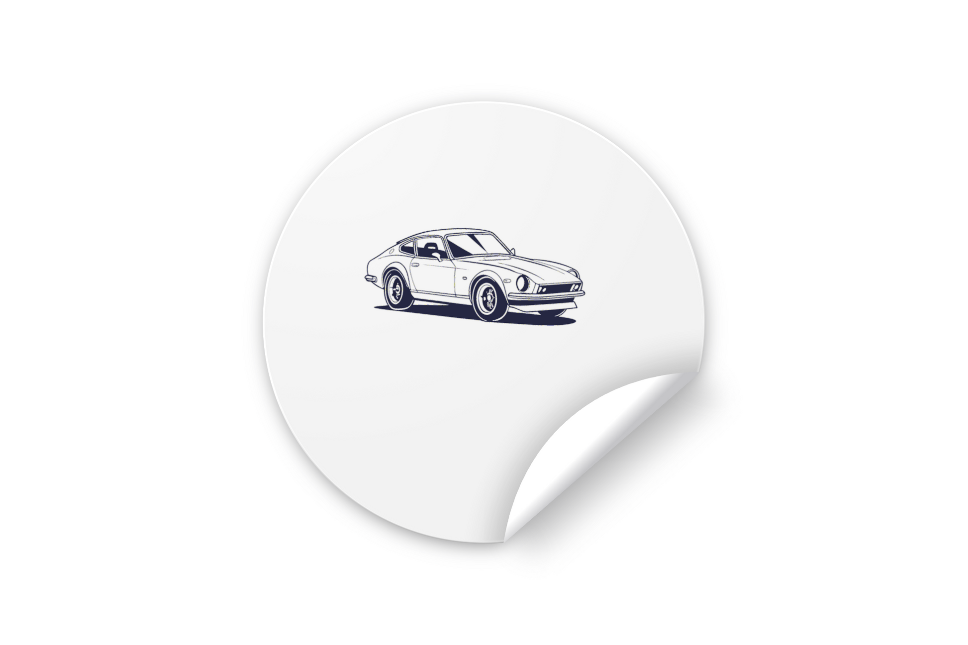 Sticker design voiture vintage pour personnalisation