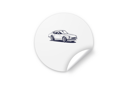 Sticker design voiture vintage pour personnalisation