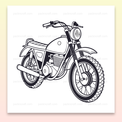 Illustration vintage de Ducati Scrambler en format numérique