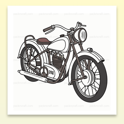 Jawa 250 1930s - Vintage SVG Digital Art