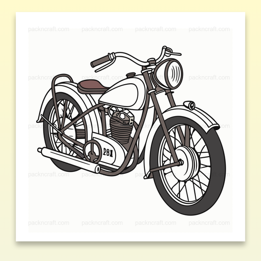 Jawa 250 1930s - Art Numérique Vintage SVG