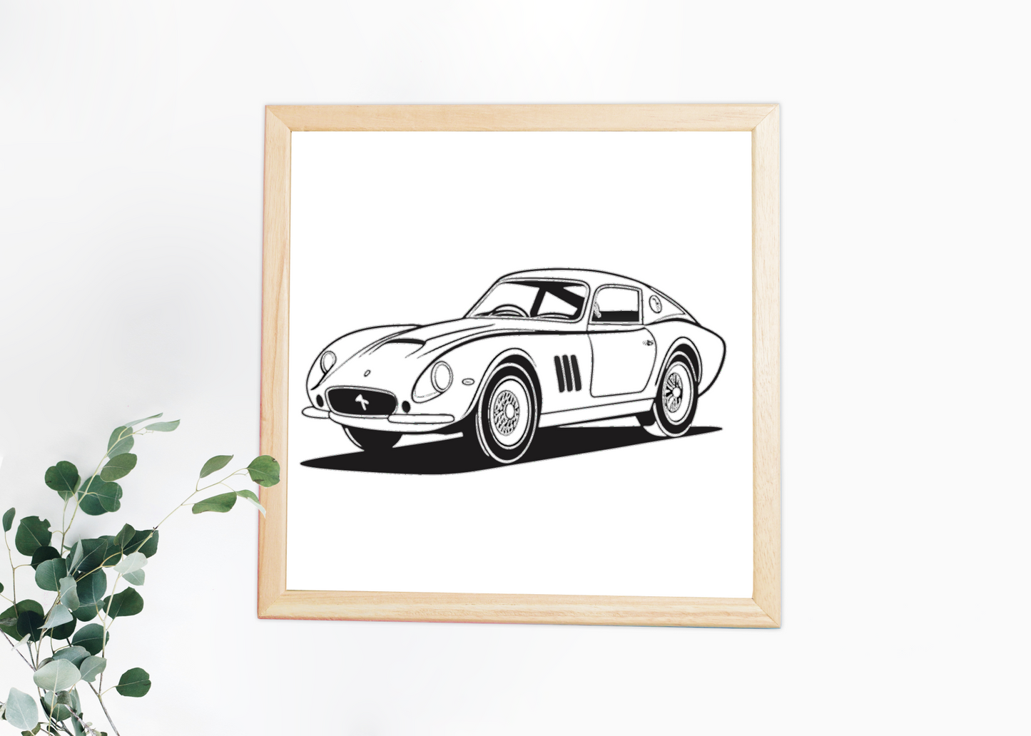 Ferrari 250 GTO Élégante | SVG Rétro | Collection Classique