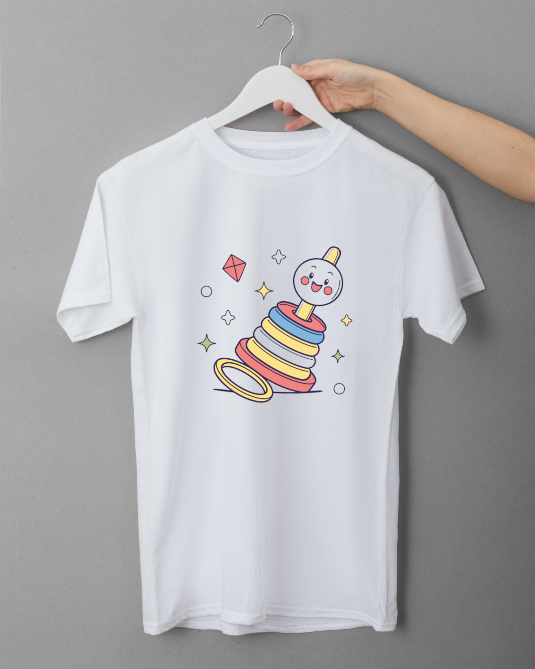 T-shirt avec illustration de jouet kawaii pour style unique
