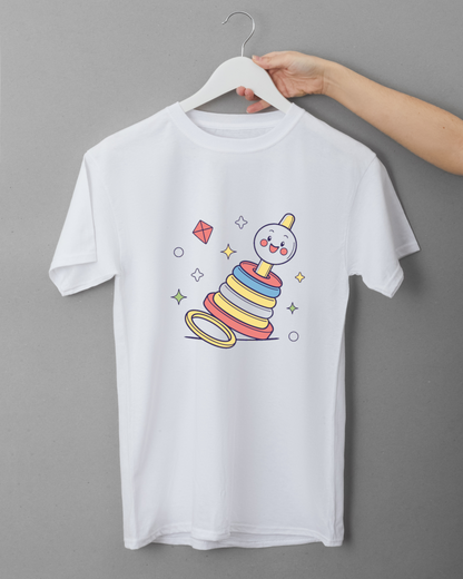 T-shirt avec illustration de jouet kawaii pour style unique