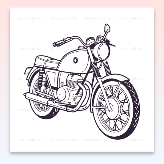 Moto BMW R90S en SVG pour décoration murale distinctive