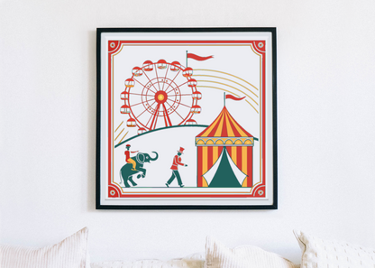 Illustration rétro encadrée, décoration élégante pour votre intérieur.