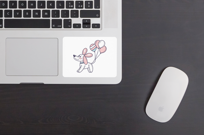 Sticker chien ballon kawaii pour décorer vos cahiers et journaux.