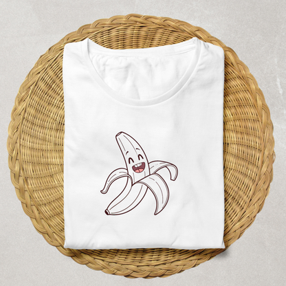T-shirt avec une banane cartoon colorée et amusante pour un look ludique
