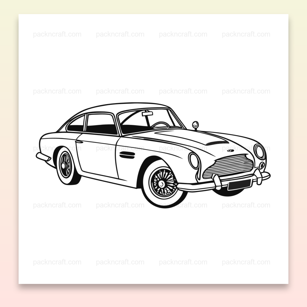 Illustration vectorielle de voiture classique élégante, idéale pour l'impression haute qualité., Autocollant voiture vintage pour une personnalisation originale de vos objets., T-shirt voiture classique, parfait pour les passionnés d'automobile., Mug décoré avec voiture rétro, ajoutez une touche élégante à votre café quotidien., Cadre mural illustrant une voiture vintage, idéal pour une décoration authentique.