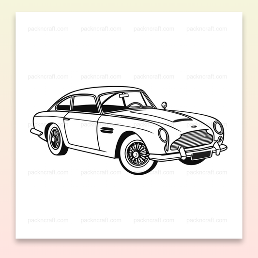 Illustration vectorielle de voiture classique élégante, idéale pour l'impression haute qualité., Autocollant voiture vintage pour une personnalisation originale de vos objets., T-shirt voiture classique, parfait pour les passionnés d'automobile., Mug décoré avec voiture rétro, ajoutez une touche élégante à votre café quotidien., Cadre mural illustrant une voiture vintage, idéal pour une décoration authentique.