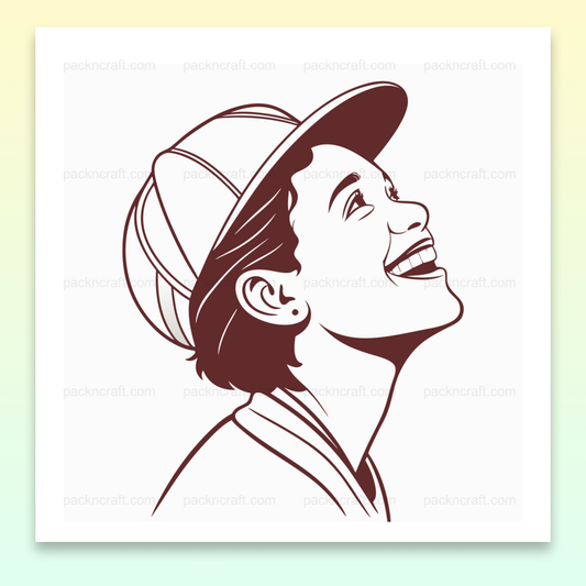 Illustration numérique d'un garçon souriant dans un style dessin, utilisable pour papeterie et projet DIY.