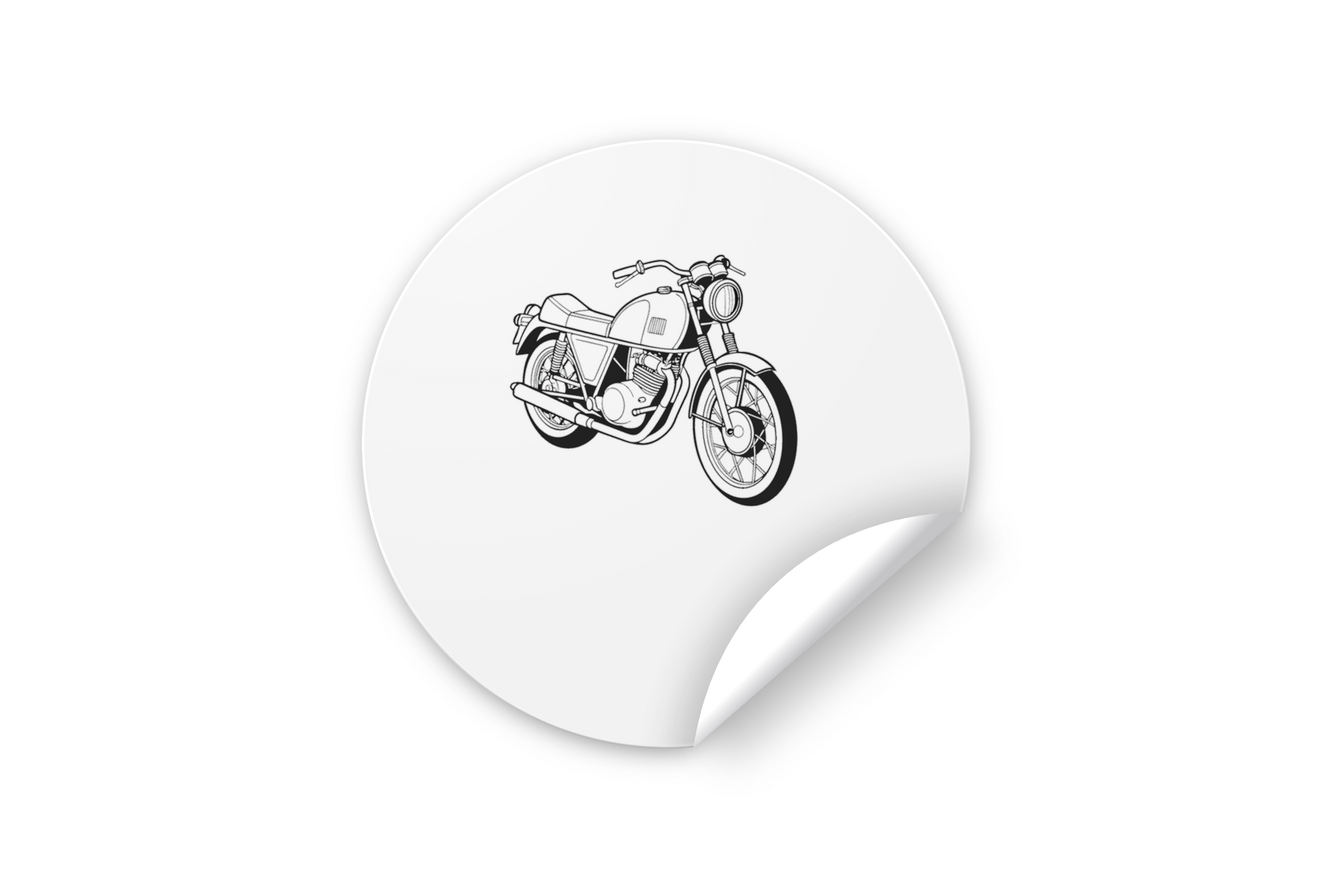 Sticker Ducati 750GT 1971, ajout rétro pour papeterie