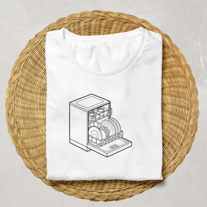 T-shirt pratique avec icône minimaliste pour la vie quotidienne